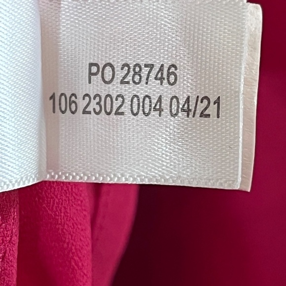 Eloquii Top Women 20 Pink Pullover High Neck Cold Shoulder Puff Sleeve Keyhole - Picture 12 of 13